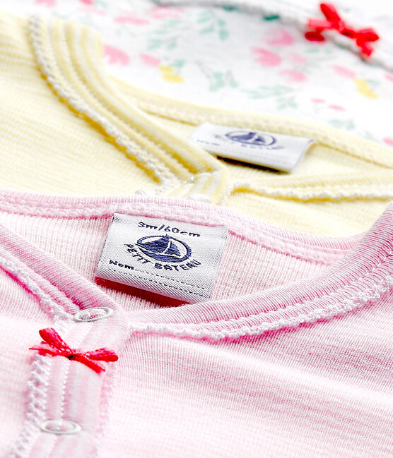 Lot de 3 dors bien bébé fille blanc LOT