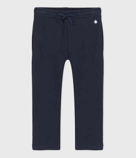 Meisjesbroek in katoen blauw SMOKING