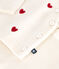 Tweedelig gebreid babysetje met geborduurde hartjes rood MARSHMALLOW/ POMPEI