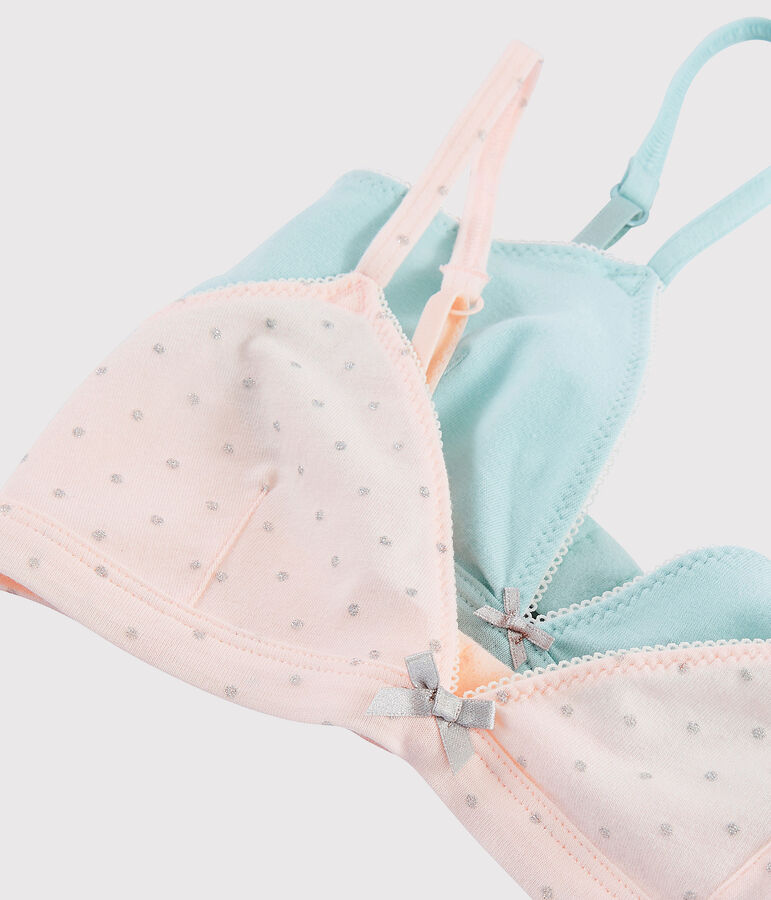 Set van 2 beha's met pailletten voor meisjes variante 1