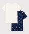 Set van 2 katoenen T-shirt met korte mouwen en champignons voor kleine meisjes / jongens variante 1