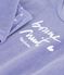 Chemise de nuit et legging enfant en velours violet/blanc