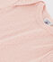 Body met korte mouwen met opengewerkt breiwerk voor baby's roze SALINE