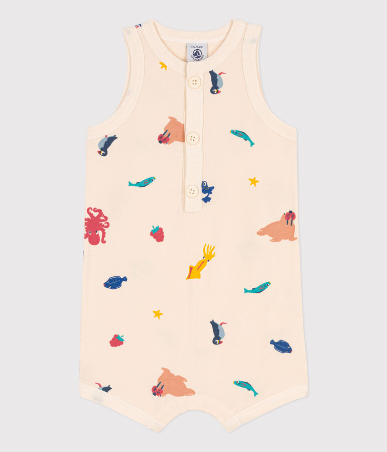 Kort pakje in jersey met print voor baby's wit AVALANCHE/ MULTICO