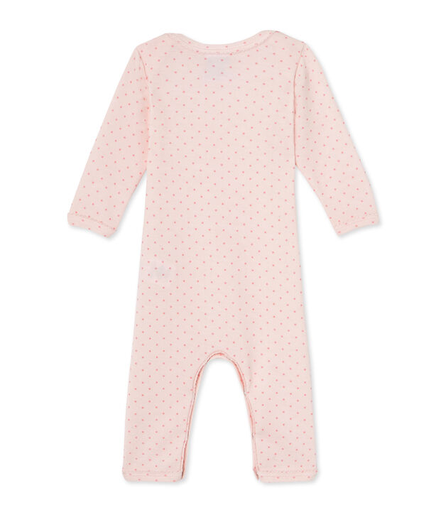 Kort pakje in wol/katoen voor babymeisjes roze/roze