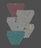 Set van 5 katoenen meisjesslips variante 1