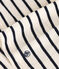 Gestreepte jurk met korte mouwen van gevlamde jerseystof voor baby's wit AVALANCHE/blauw SMOKING