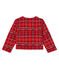 Cardigan met ruitjes babymeisje rood TERKUIT/wit MULTICO CN