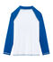 Tee shirt protection solaire fille et garçon blanc MARSHMALLOW/bleu RIYADH