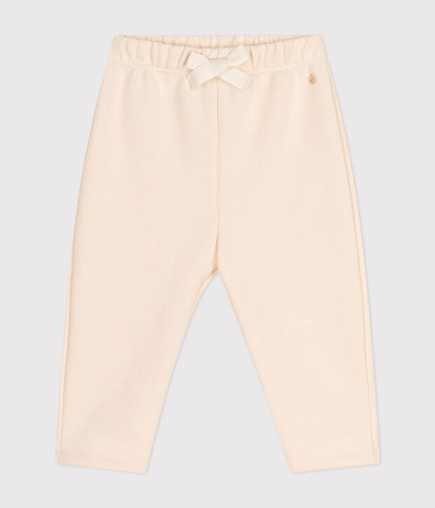 Pantalon en molleton b&eacute;b&eacute; &eacute;cru