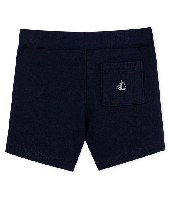 Effen short voor babyjongens blauw SMOKING
