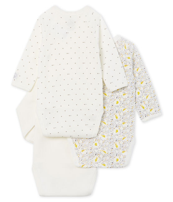 Set van 3 rompertjes met lange mouwen voor baby meisje variante 1