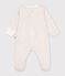 Pyjama b&eacute;b&eacute; en coton imprim&eacute; &agrave; fleurs blanc/multicouleur