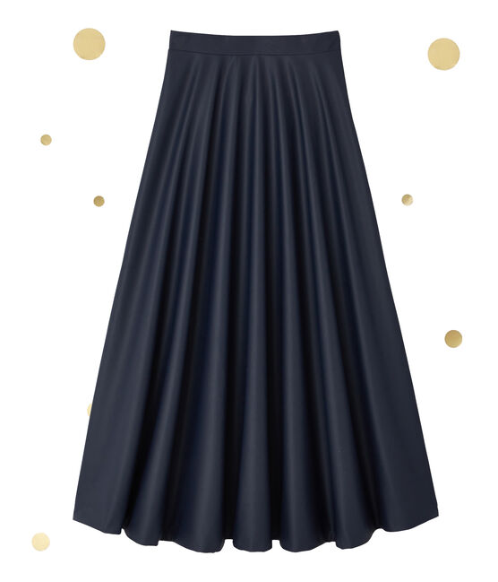 Jupe longue femme. Petit bateau x Marie-Agnès Gillot bleu SMOKING