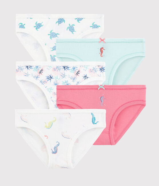 Lot de 5 culottes océans petite fille variante 1