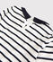 Katoenen meisjes t-shirt met lange mouwen wit MARSHMALLOW/blauw SMOKING