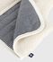 Gilet bébé en coton milleraies et sherpa sans manche MILK/ MULTICO