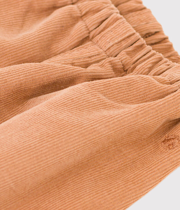Babybroek van dun velours roze