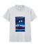 T-shirt met korte mouwen en gemengd motief. grijs POUSSIERE CHINE