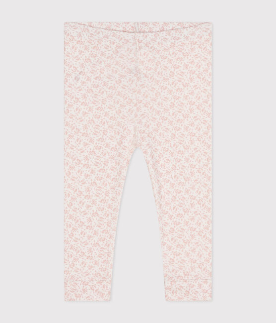 Legging van katoen met print voor baby's MARSHMALLOW/ PANTY