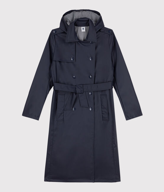 Trench à capuche Femme bleu SMOKING