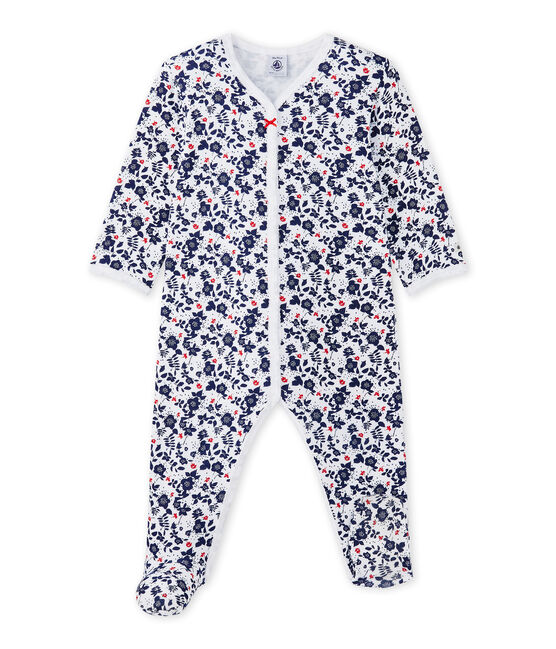 Dors bien bébé fille imprimé blanc ECUME/blanc MULTICO