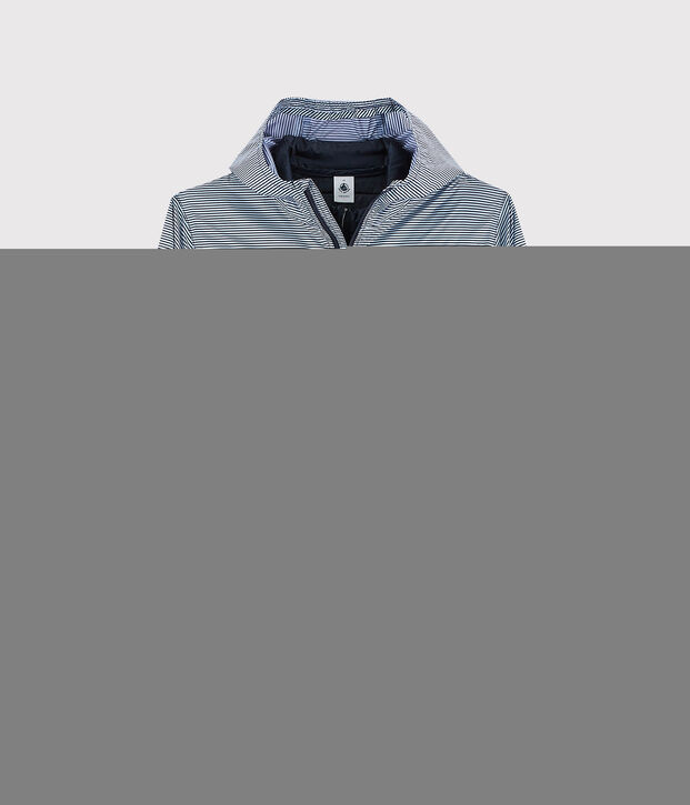 3 in 1 gerecyclede Dames windjack blauw/wit