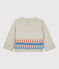 Jacquard cardigan van tricot met wol. beige MONTELIMAR CHINE