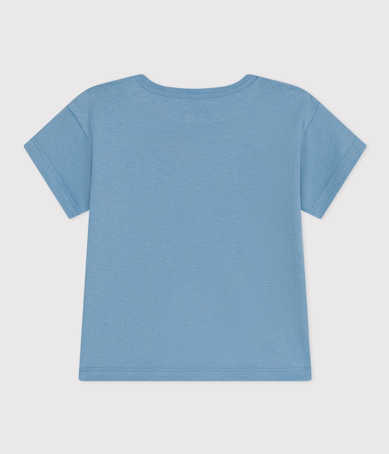 T-shirt met korte mouwen in jerseystof voor baby's blauw AZUL
