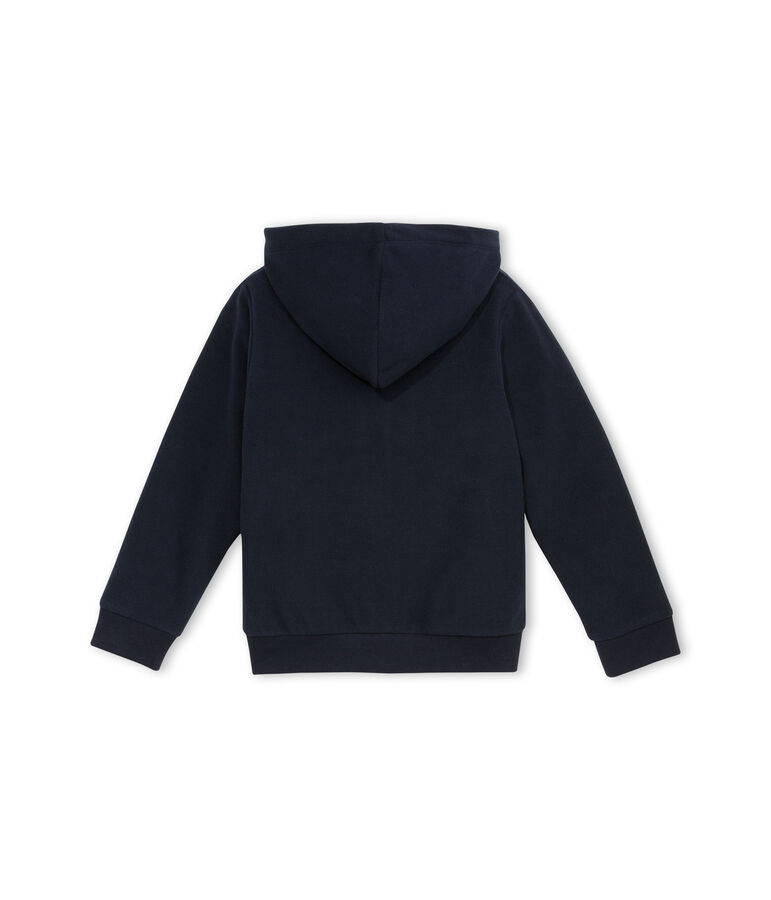 Sweatshirt met rits van fleece blauw