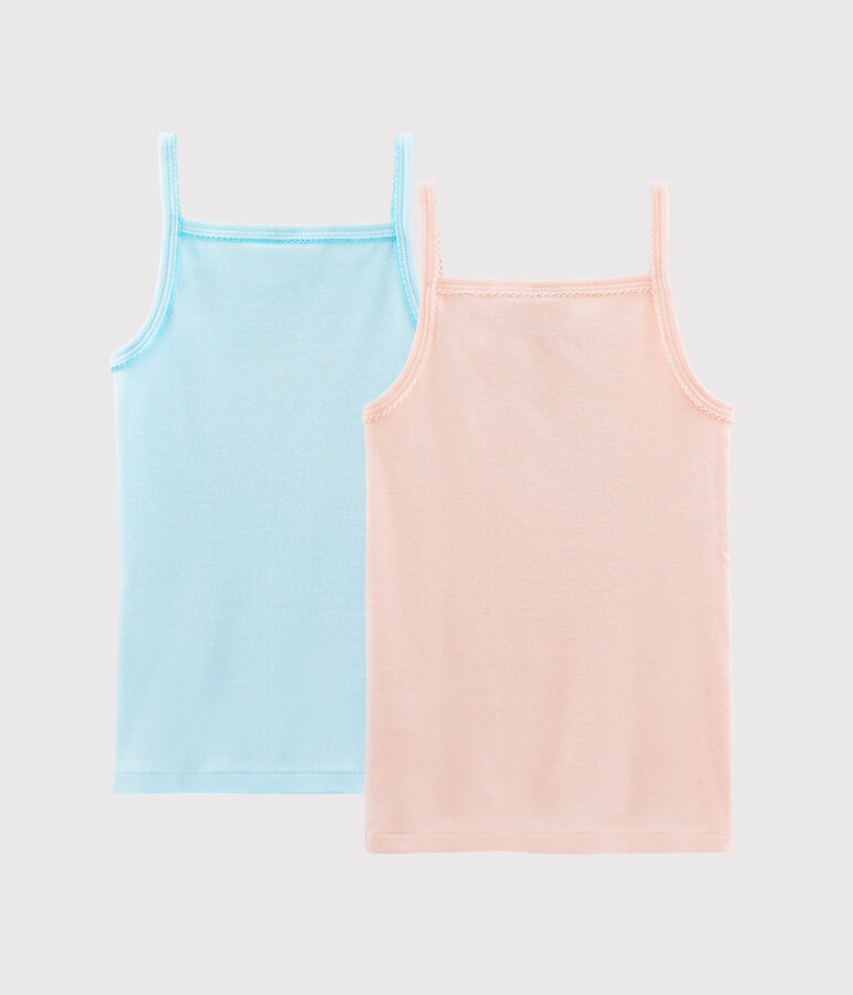 Set meisjeshemden met schouderbandjes variante 1