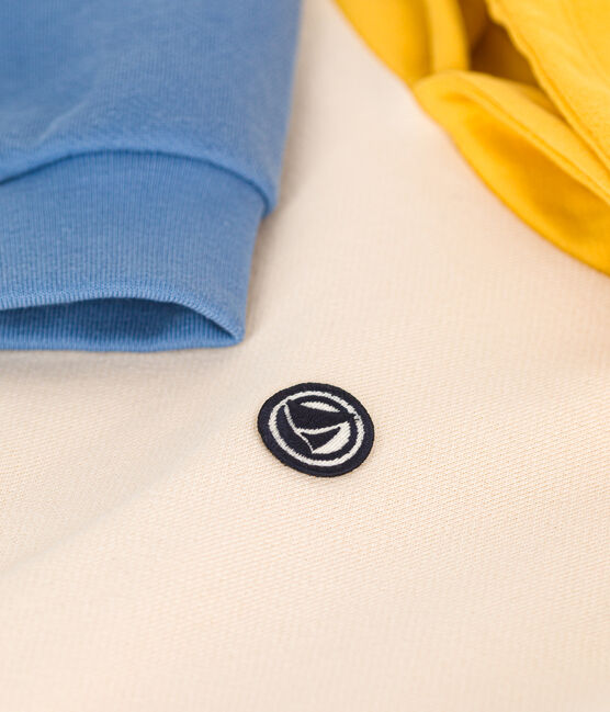 Hoodie van fleece voor jongens wit AVALANCHE/ MULTICO