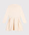 Robe manches longues bi-matière enfant fille écru AVALANCHE