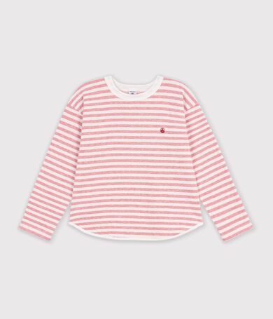 Katoenen T-shirt met lange mouwen en strepen voor kinderen