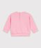 Effen katoenen babysweatshirt met opgedrukt logo CHARMI