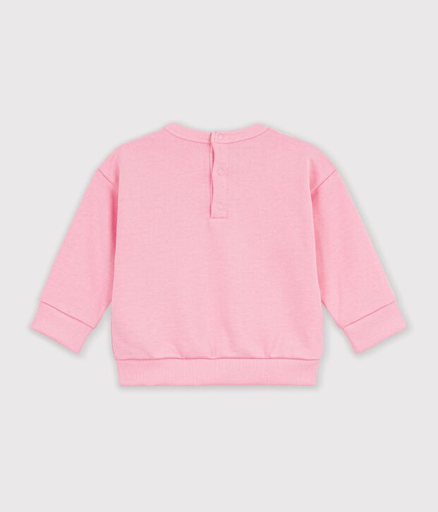 Effen katoenen babysweatshirt met opgedrukt logo CHARMI