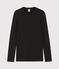 T-shirt col rond iconique en coton Femme noir NOIR
