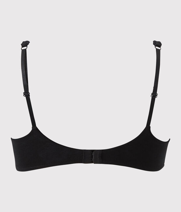 Soutien-gorge en coton stretch Femme noir