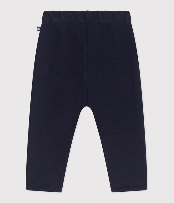 Effen katoenen joggingbroek voor baby's blauw SOIR