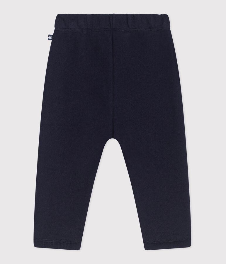 Pantalon de jogging b&eacute;b&eacute; en coton uni bleu
