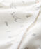 Dors bien sans pieds bébé fille en côte blanc MARSHMALLOW/blanc MULTICO