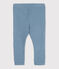 Babylegging van geribd breisel. blauw ROVER