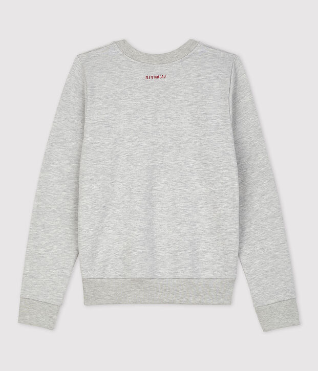 Sweat en molleton Femme gris chin&eacute; clair