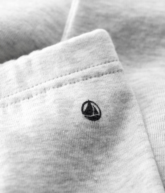 Legging van biokatoen voor baby's grijs BELUGA CHINE