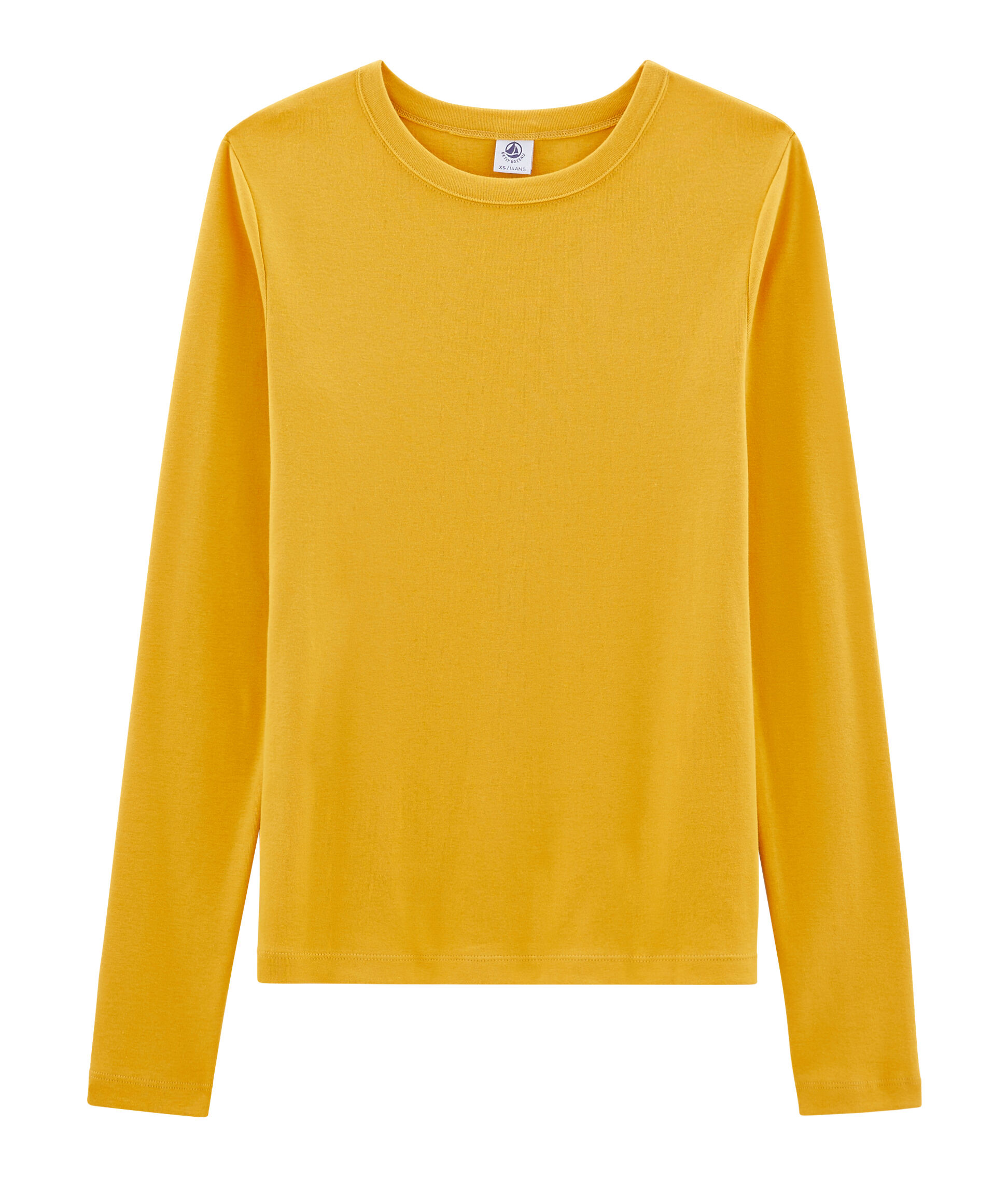 t shirt jaune manche longue femme