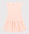 Gebreide mouwloze jurk babymeisje roze FLEUR/roze COPPER
