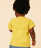 T-shirt met korte mouwen in lichte jersey voor baby's geel NECTAR