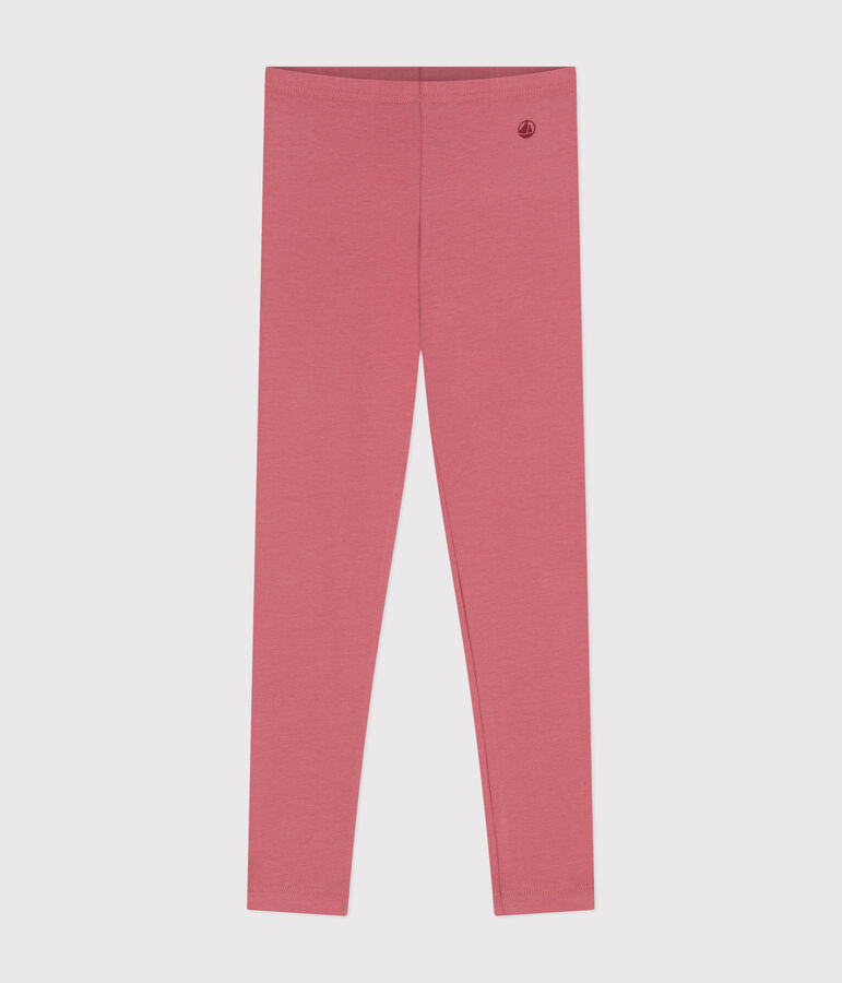Legging van jersey en elastaan voor meisjes roze ROSEWOOD