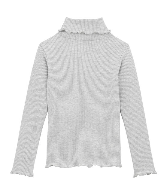 tee-shirtmanches longues col roulés gris BELUGA CHINE