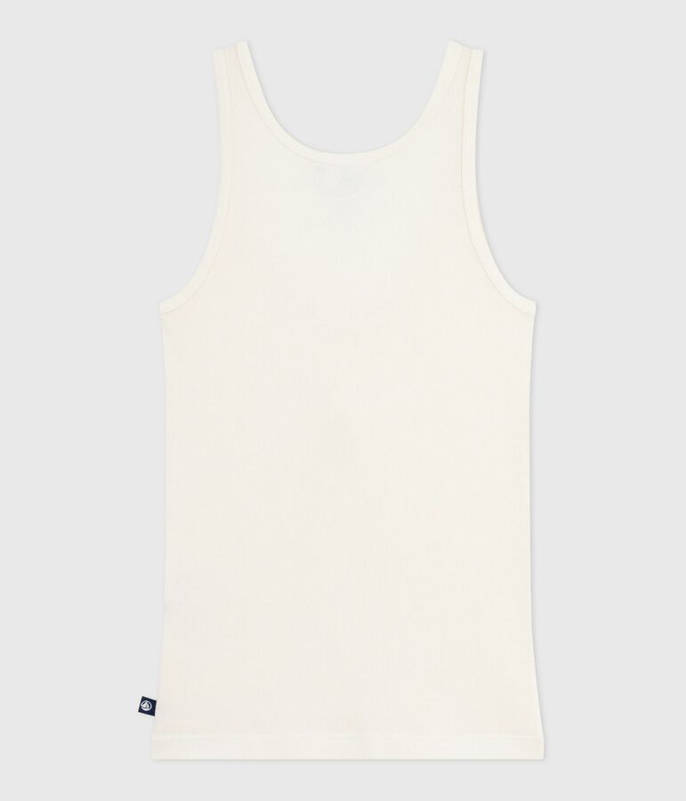 Dameshemdje in licht katoen en wol ecru